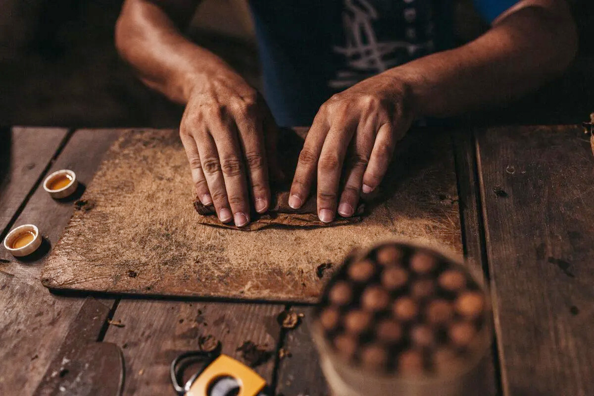 person-rolling-cigars Person Rolling Cigars